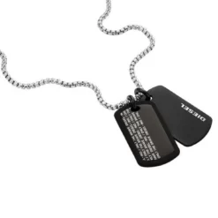 Diesel Kette mit Anhänger »DOUBLE DOGTAGS, DX1287040«