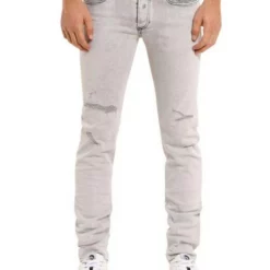 Diesel Skinny-fit-Jeans Destroyed Hose Hell Grau - Sleenker X 0090F