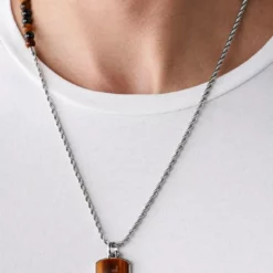 Diesel Kette mit Anhänger »SINGLE DOGTAGS, DX1318040«, mit Achat und Tigeraugen -Diesel Verkäufe 1b12a0ab e53c 5d35 9e3b 48663e761f3d