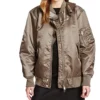 Diesel Bomberjacke »DIESEL Bomber-Jacke coole Damen Freizeit-Jacke Outdoor-Jacke mit wärmender Wattierung Olivgrün«