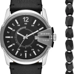 Diesel Quarzuhr »MASTER CHIEF, DZ1907«, (Set, 2-tlg., mit Armband)
