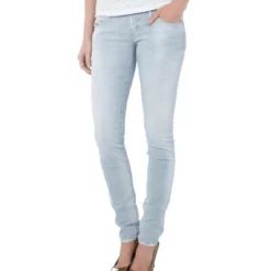 Diesel Regular-fit-Jeans »DIESEL Super Slim Fit Jeans bequeme Damen Freizeit-Hose Freizeit-Hose Blau/Weiß gestreift«