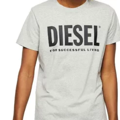 Diesel T-Shirt »Unisex T-Shirt - T-Diego, Logo, Rundhals« Grau, Schwarz, Weiß -Diesel Verkäufe 4dd67228 c09a 521d 9d71 bdf33487d17f