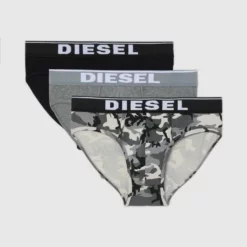 Diesel Slip »Andre Classic Brief« im 3er Pack Blau#ft5_slash#Schwarz, Grün#ft5_slash#Schwarz, Grau#ft5_slash#Schwarz