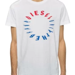 Diesel T-Shirt »Regular Fit - T-DIEGO-Y2« Schwarz, Weiß