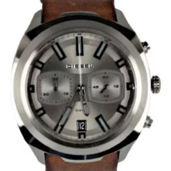 Diesel Quarzuhr »Herren Armbanduhr DZ4491 Tumbler Leder braun, Zifferblatt grau, analog«
