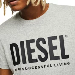 Diesel T-Shirt »Unisex T-Shirt - T-Diego, Logo, Rundhals« Grau, Schwarz, Weiß -Diesel Verkäufe 6af01097 330b 51fb a324 9abe74f70870
