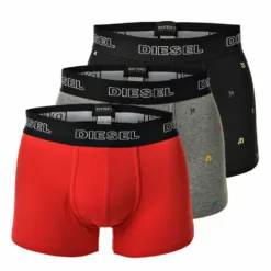Diesel Boxer »Herren Boxershorts 3 PACK, UMBX-Damienthreepack,« Schwarz#ft5_slash#Marine#ft5_slash#Blau, Rot#ft5_slash#Schwarz#ft5_slash#Grau