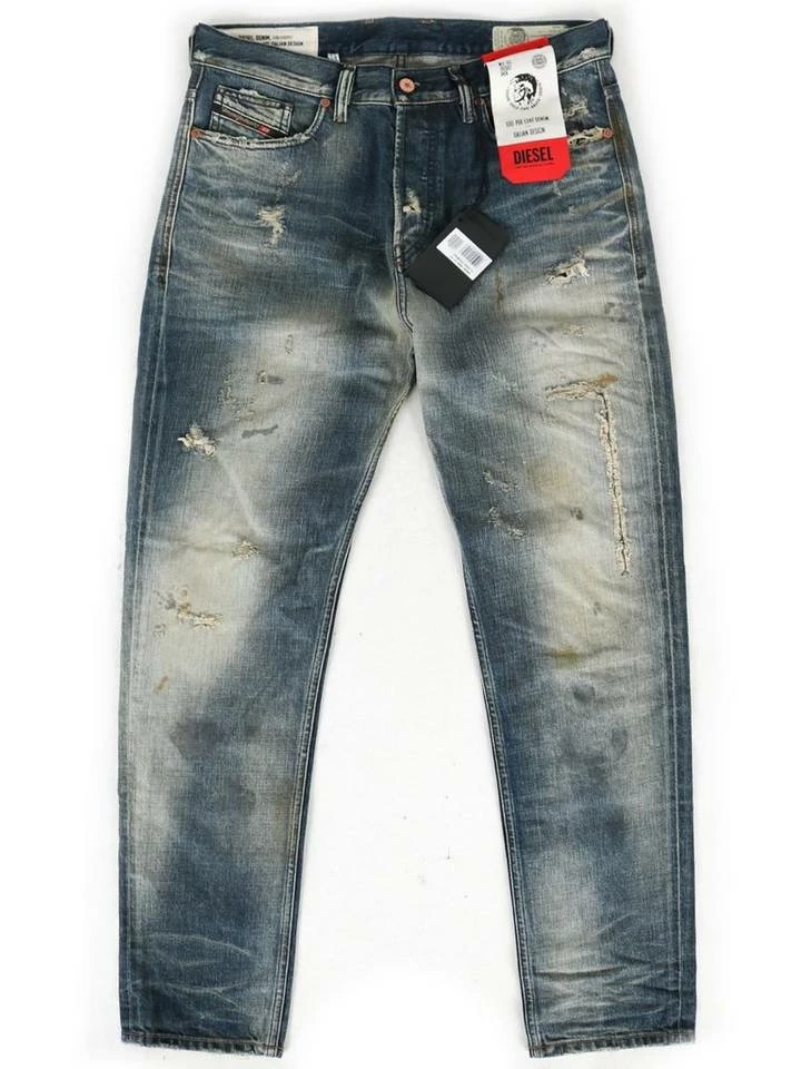 Diesel Tapered-fit-Jeans Dirty Look - Tiefer Schritt - D-Vider 0098S W32 4 Diesel Tapered-fit-Jeans Dirty Look - Tiefer Schritt - D-Vider 0098S W32 – Bild 4