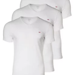 Diesel T-Shirt »Herren T-Shirt 3er Pack - Michael All-Timers,« Weiß, Schwarz, Weiß - grau - schwarz