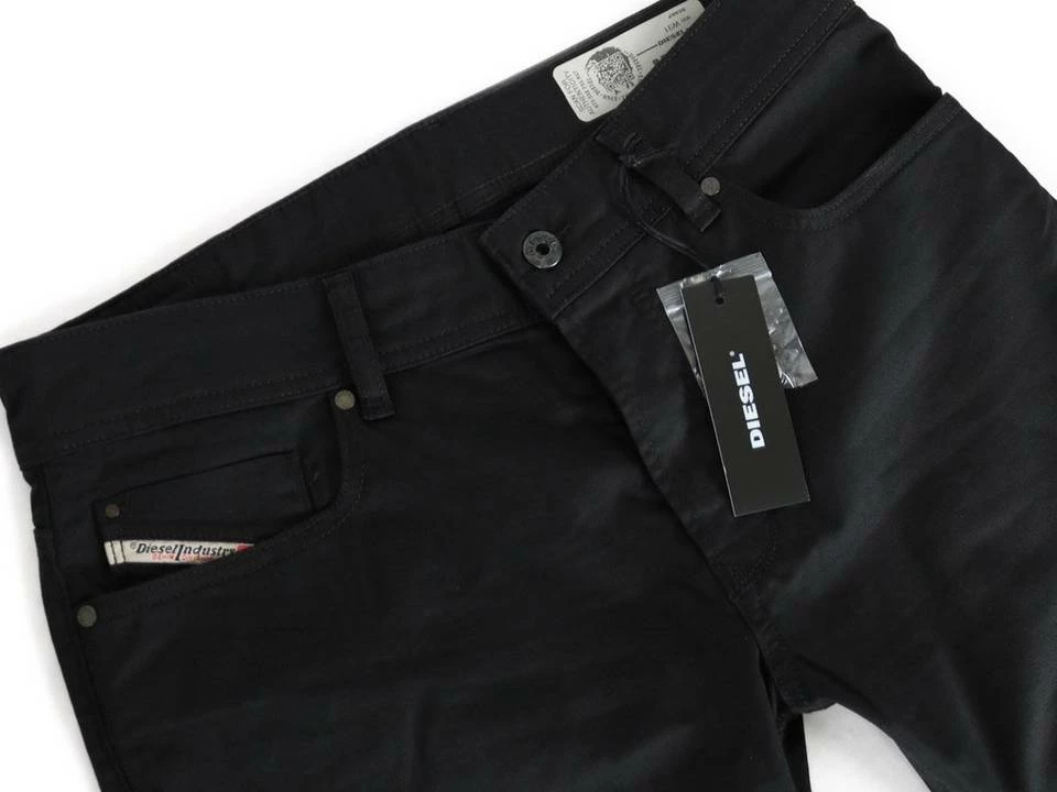 Diesel Skinny-fit-Jeans Stretch Röhren Stoff Hose - Troxer Schwarz 3 Diesel Skinny-fit-Jeans Stretch Röhren Stoff Hose - Troxer Schwarz – Bild 3