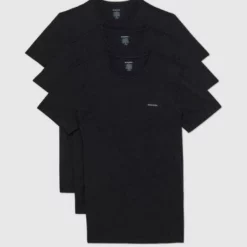 Diesel T-Shirt »Jake R-Neck« (3-tlg., 3er-Pack) Schwarz#ft5_slash#weiß#ft5_slash#grau, Weiß, Schwarz, Schwarz#ft5_slash#oliv#ft5_slash#blau