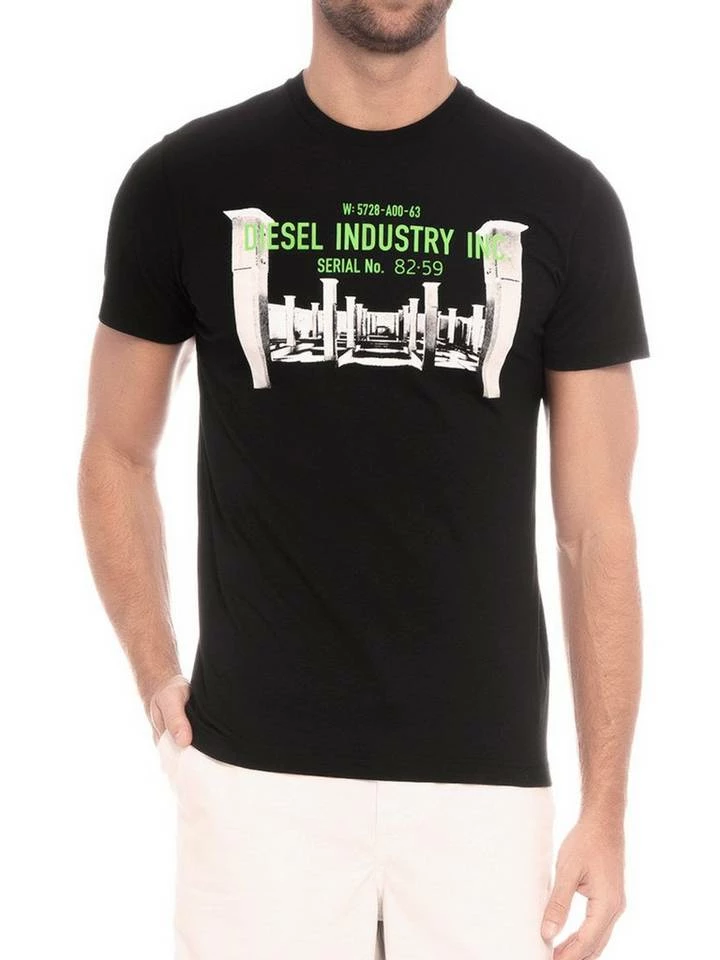 Diesel T-Shirt »Regular Fit Rundhals T-DIEGO-S13 Schwarz« 3 Diesel T-Shirt »Regular Fit Rundhals T-DIEGO-S13 Schwarz« – Bild 3